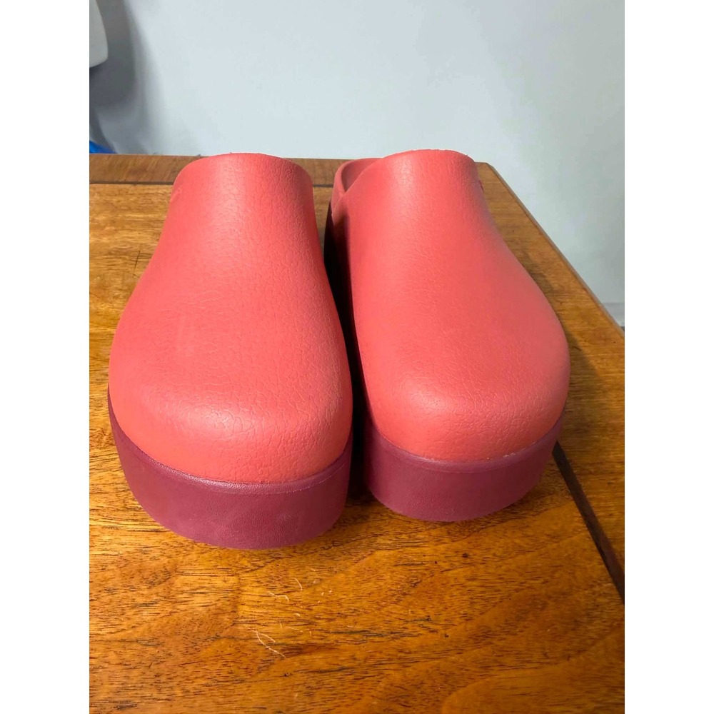 Crocs Womens Size 8 Pink Dylan Clog Platform Slip On Mules 209347